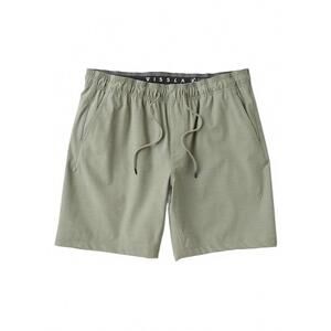 NEW VISSLA men's no see ums eco 18" elastic walkshorts in fatigue